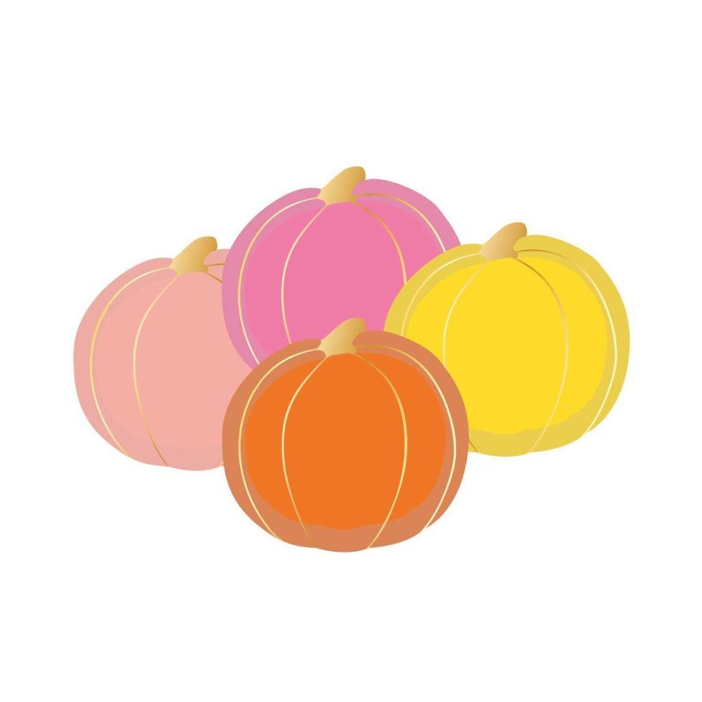 Pumpkin Shaped Paper Plate