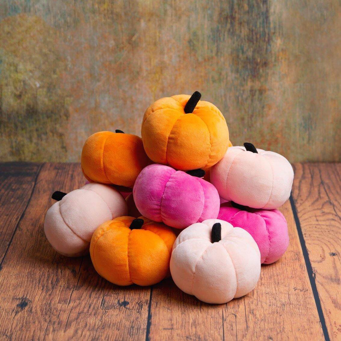 Velvet Pumpkin Table Decoration