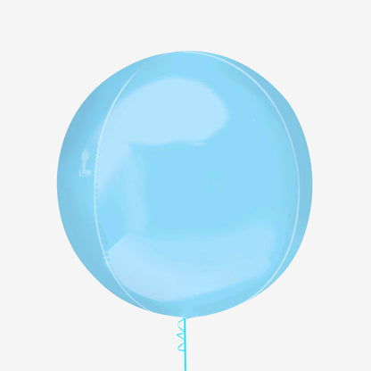 Pastel Blue Orbz Inflated Foil Balloon