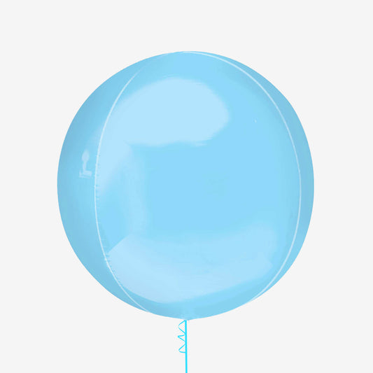 Pastel Blue Orbz Inflated Foil Balloon
