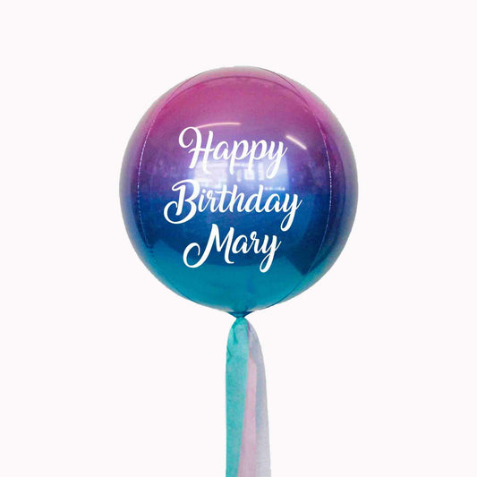 Personalised Orbz Inflated Balloon