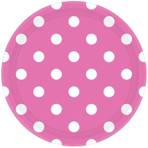 Pink Dots Paper Plates (8 pack)