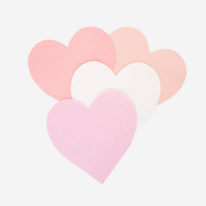 Pink Tone Small Heart Napkins