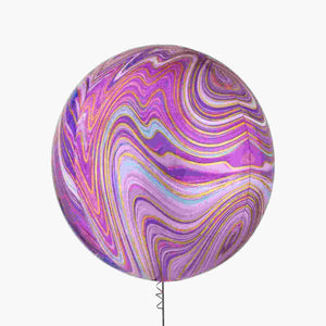 Purple Marblez Orbz XL Foil Balloons
