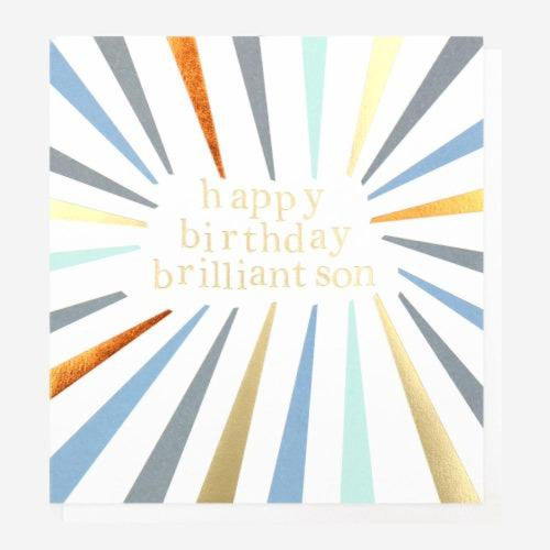 Burst Brilliant Birthday Card For Son