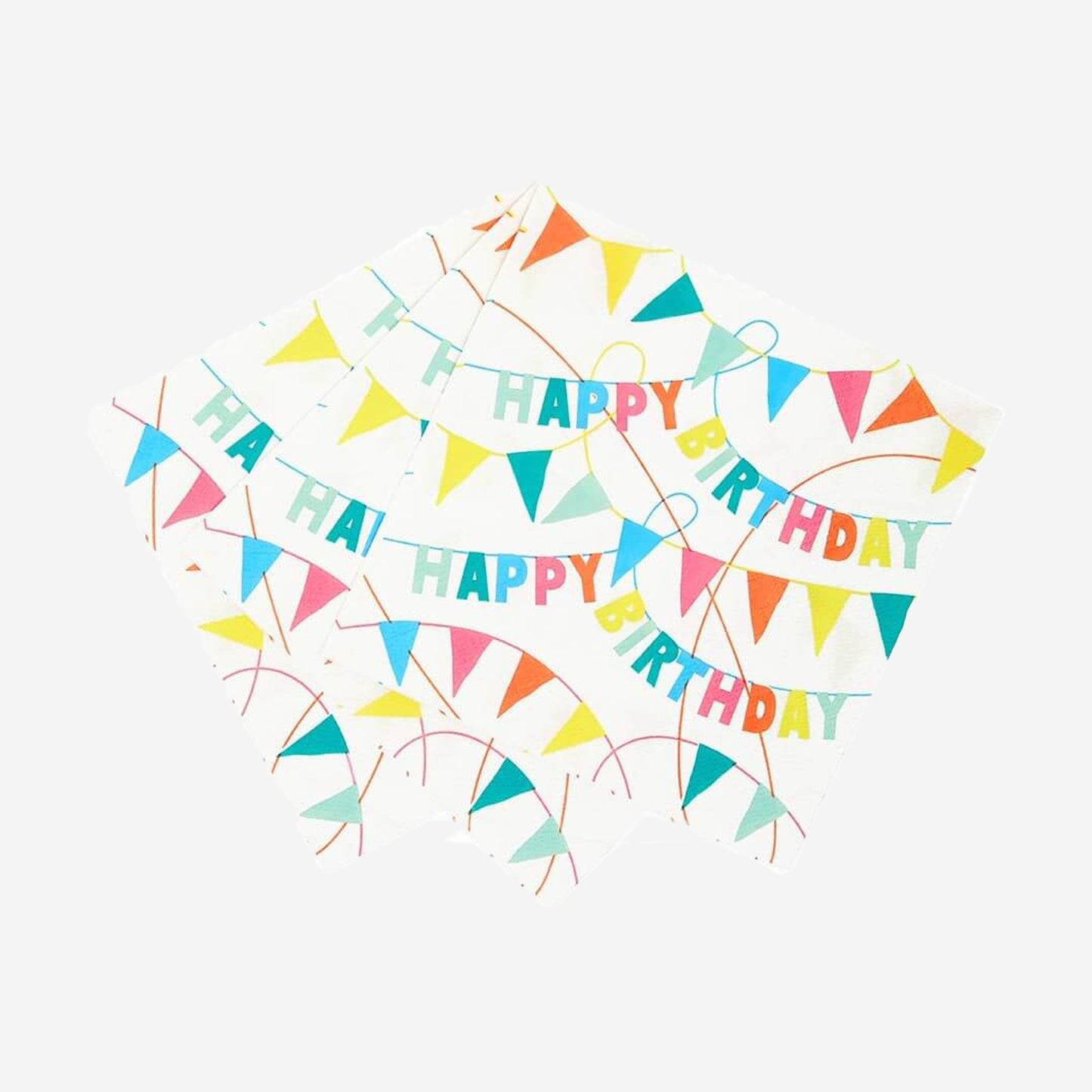 Rainbow Eco Happy Birthday Napkins