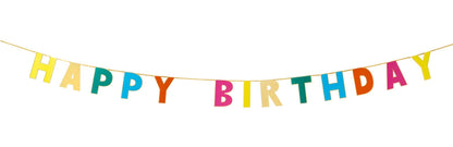 Rainbow Happy Birthday Banner