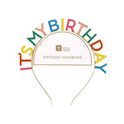 It's My Birthday Rainbow Headband