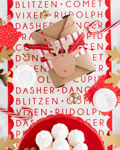 reindeer Christmas gift tag