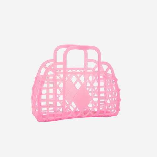 Retro Basket Jelly Bag - Mini | Neon Pink