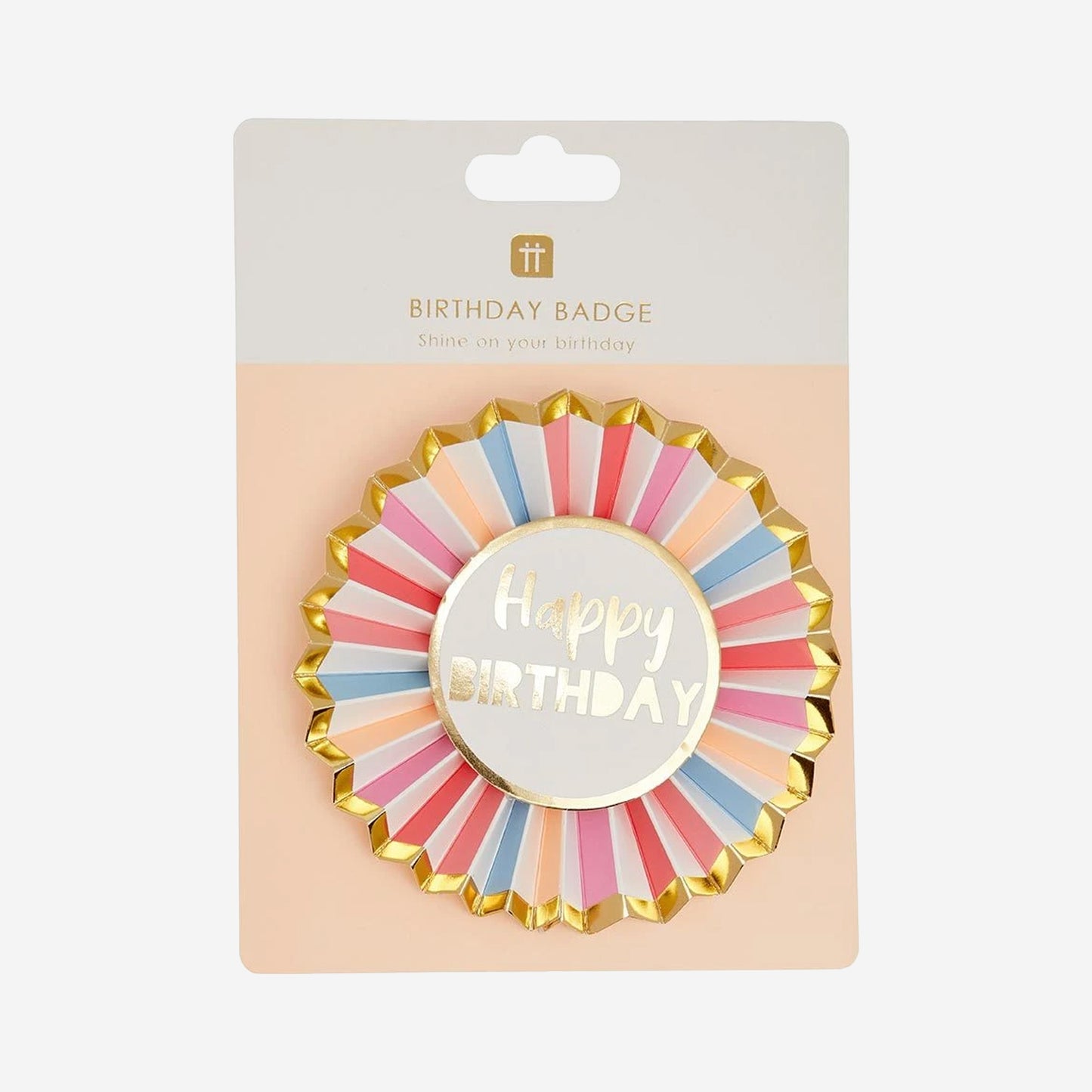 Rose Happy Birthday Badge