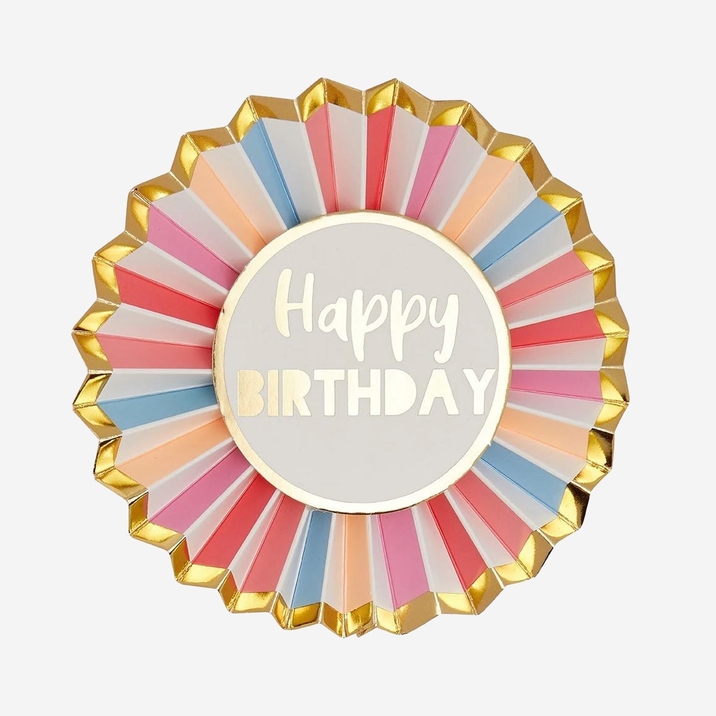 Rose Happy Birthday Badge