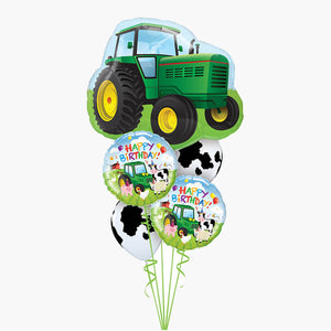 Happy Birthday Tractor Balloon Bouquet