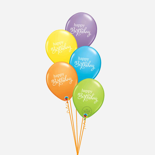 Happy Birthday Inflated Balloon Bouquet