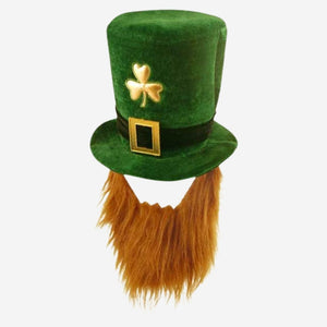 Shamrock Velvet with Beard Hat