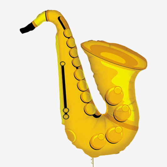 Saxophone SuperShape Inflated Foil Balloon