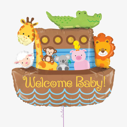 Shape Noah's Ark Welcome Baby Foil Balloon