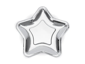 Silver Star Shaped Plate