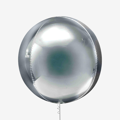 Silver Orbz Balloon