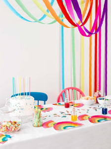 Rainbow Birthday Shaped Plates