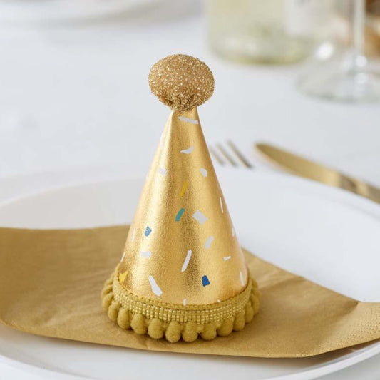 Luxe Gold Mini Party Hat
