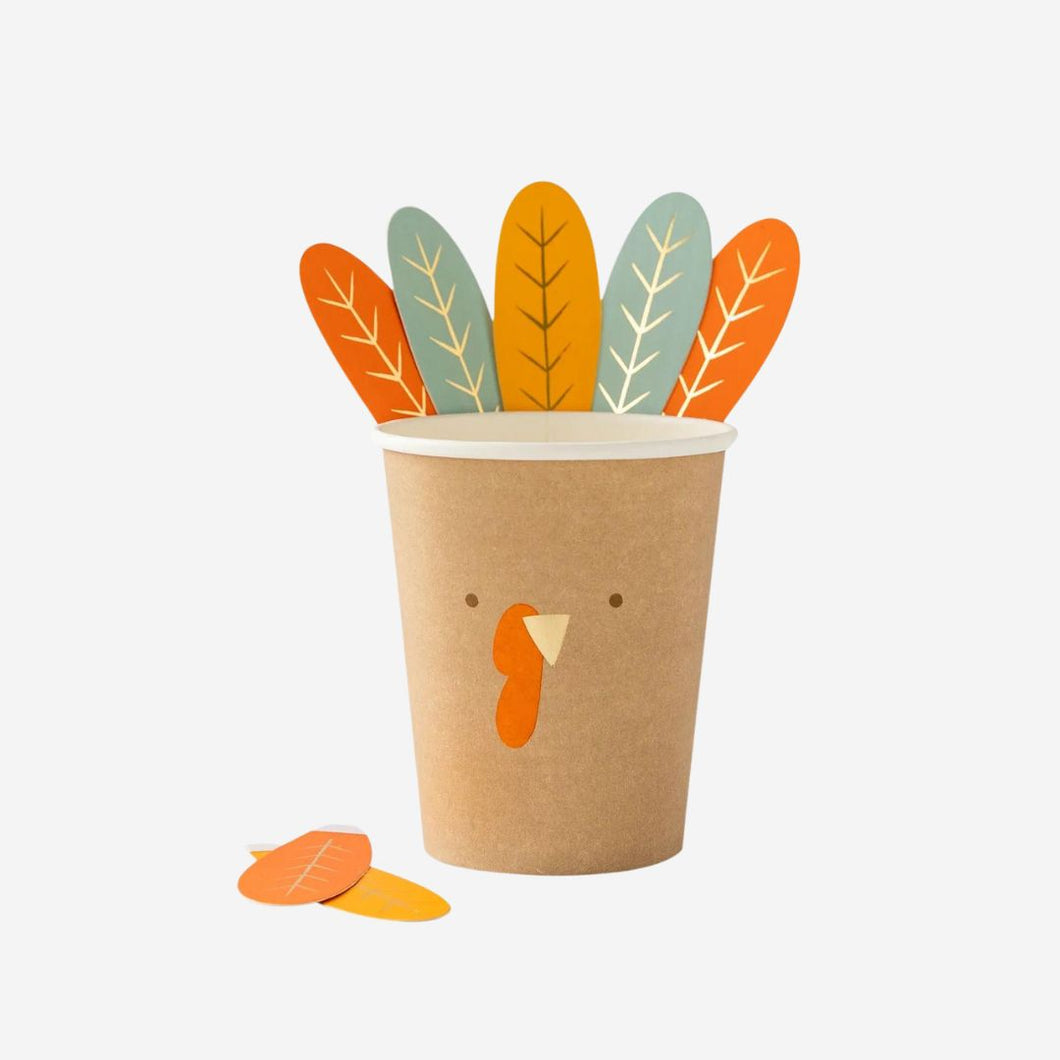 Harvest Turkey Paper Party Cup