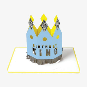 Crowned Birthday King Card