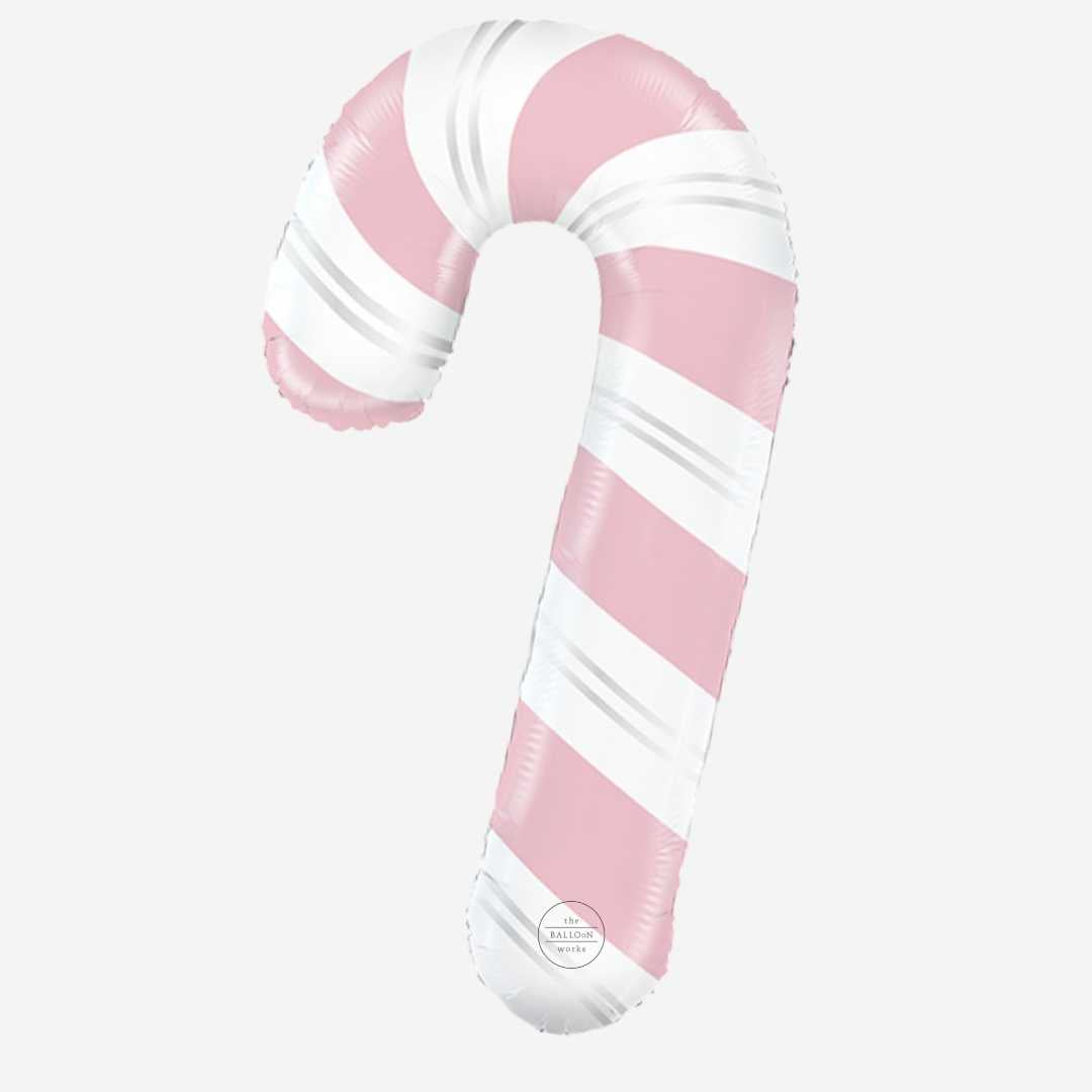 Pink Candy Cane Large Inflated Foil Balloon
