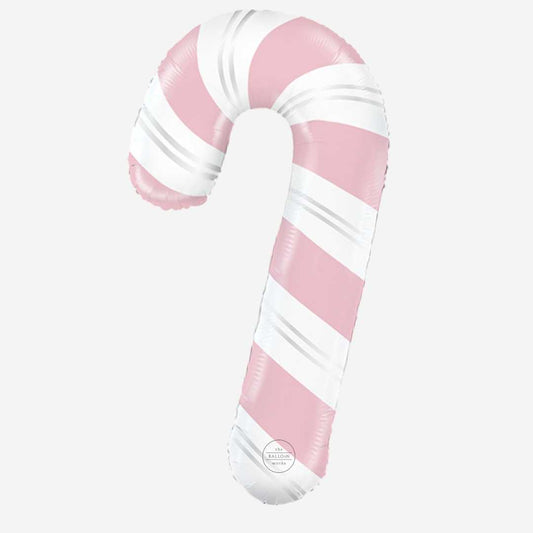 Pink Candy Cane Large Inflated Foil Balloon