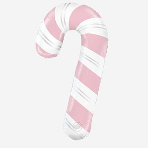 Pink Candy Cane Large Foil Balloon