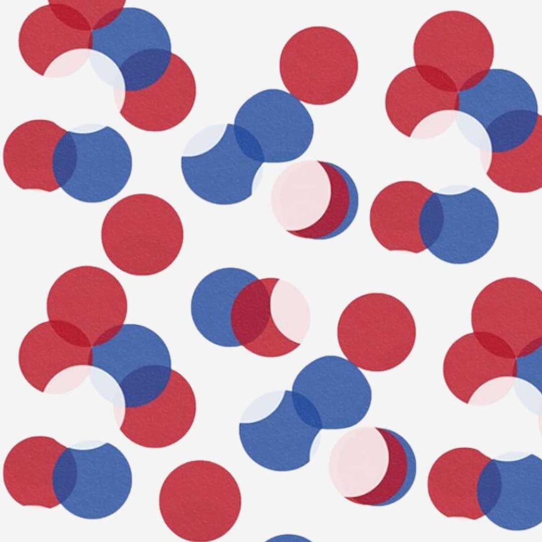 Red, White and Blue Tissue Confetti
