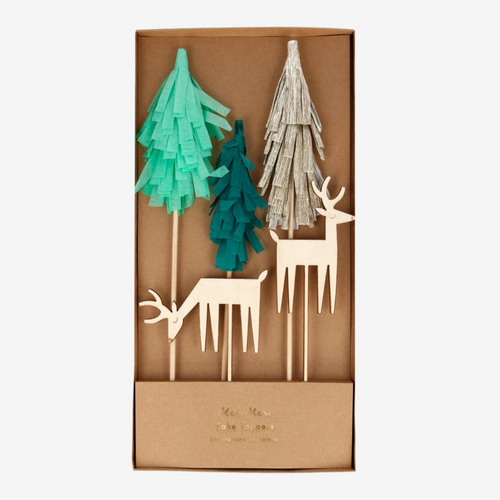 Woodland & Reindeer Cake Toppers