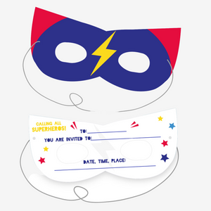 Superhero Mask Invitations