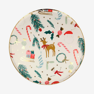 Festive Motif Dinner Plates