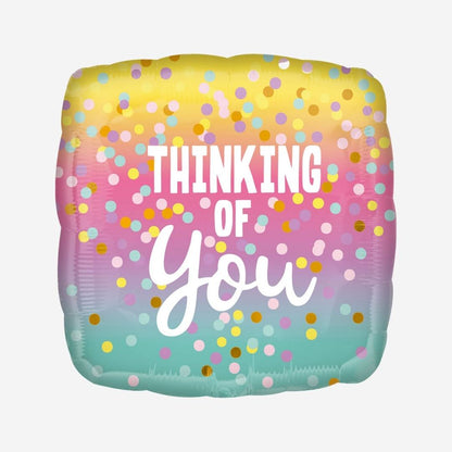 Thinking of You Dots Inflated Foil Balloon