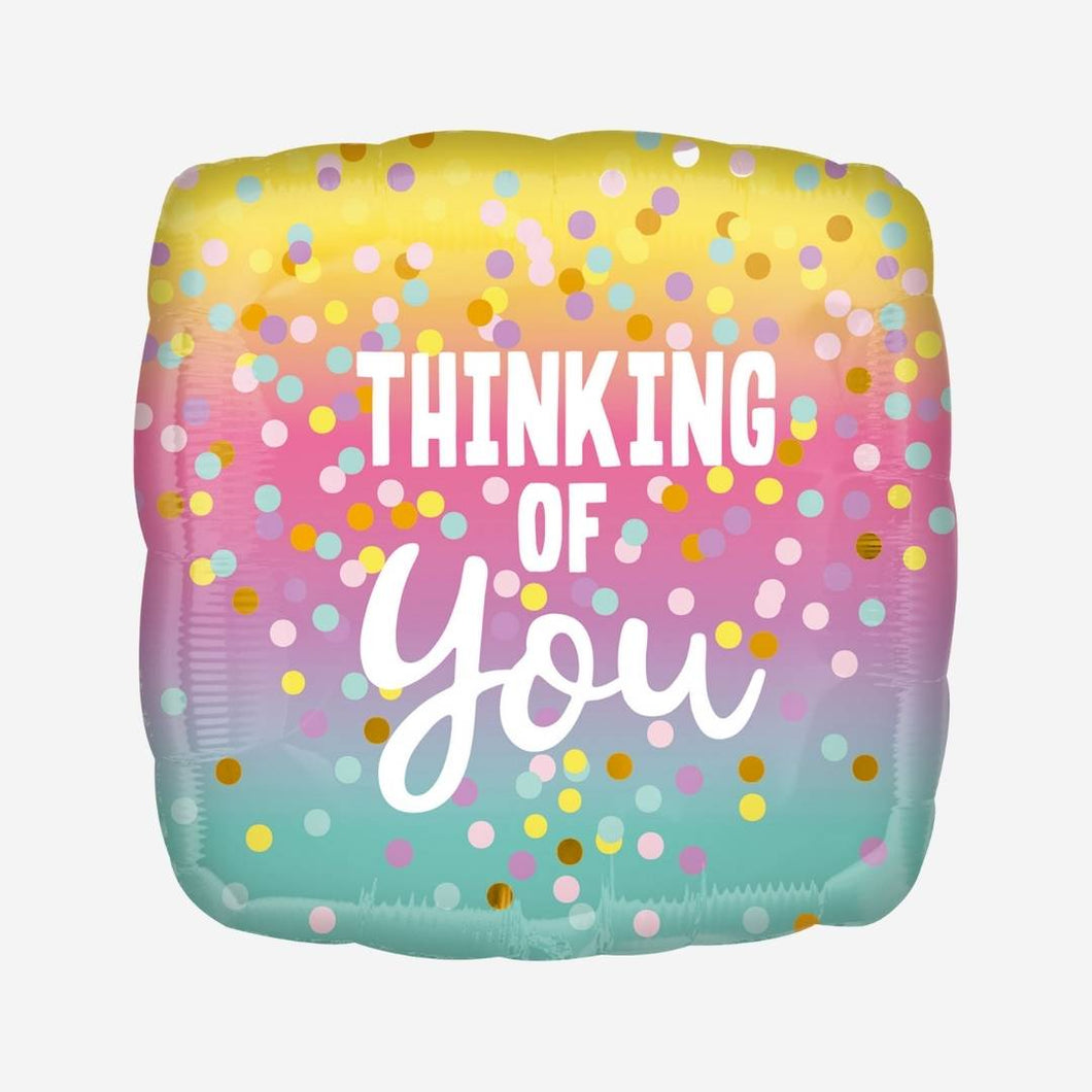 Thinking of You Dots Standard HX Foil Balloons