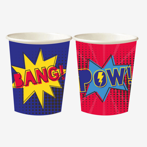 Superhero Mixed Paper Cups