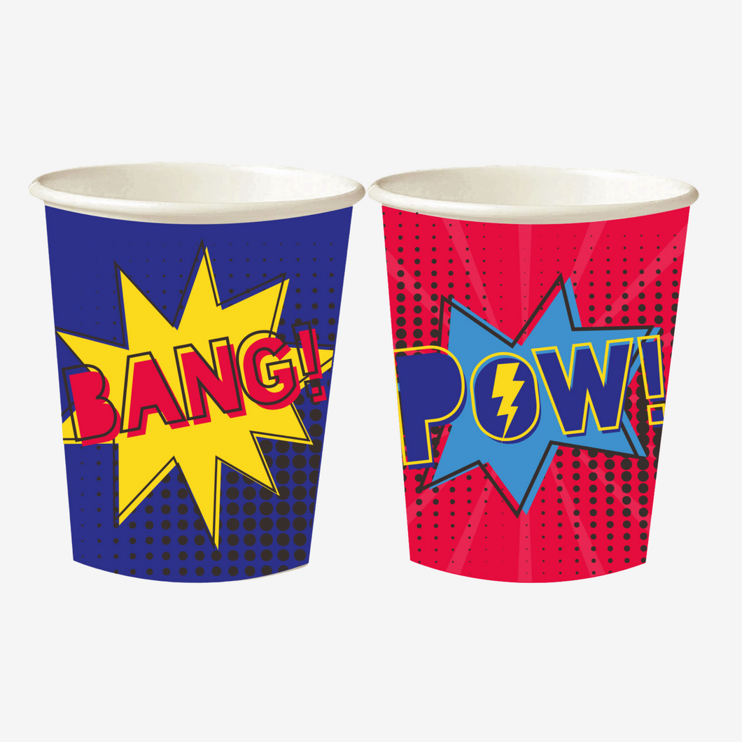 Superhero Mixed Paper Cups