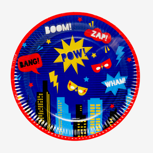 Superhero Paper Plates