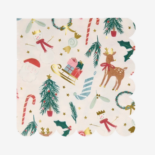 Festive Motif Large Napkins