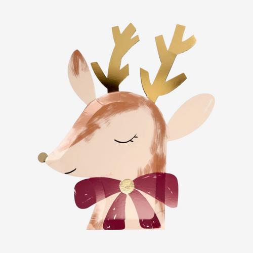 Reindeer With Bow Plates