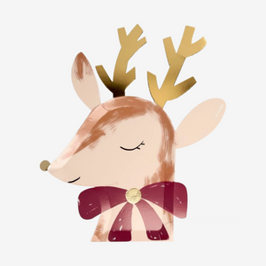 Reindeer With Bow Plates