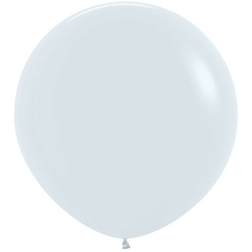 White Giant 3ft Latex Balloon