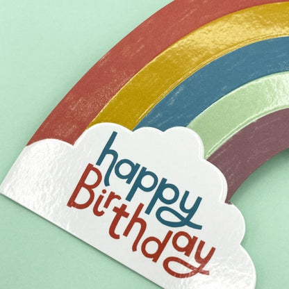 Happy Birthday Card - Rainbow