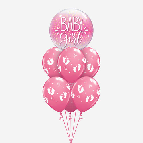 Baby Girl Pink Balloon Bouquet