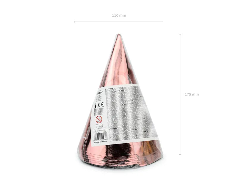 Rose Gold Party Hats