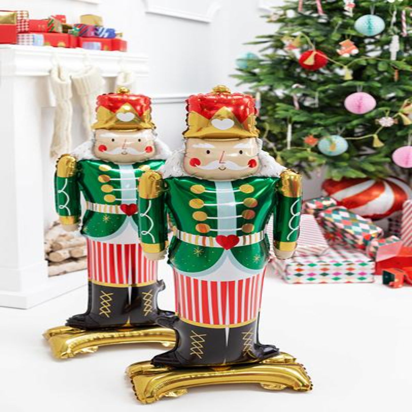 Standing Nutcracker Inflated Foil Balloon