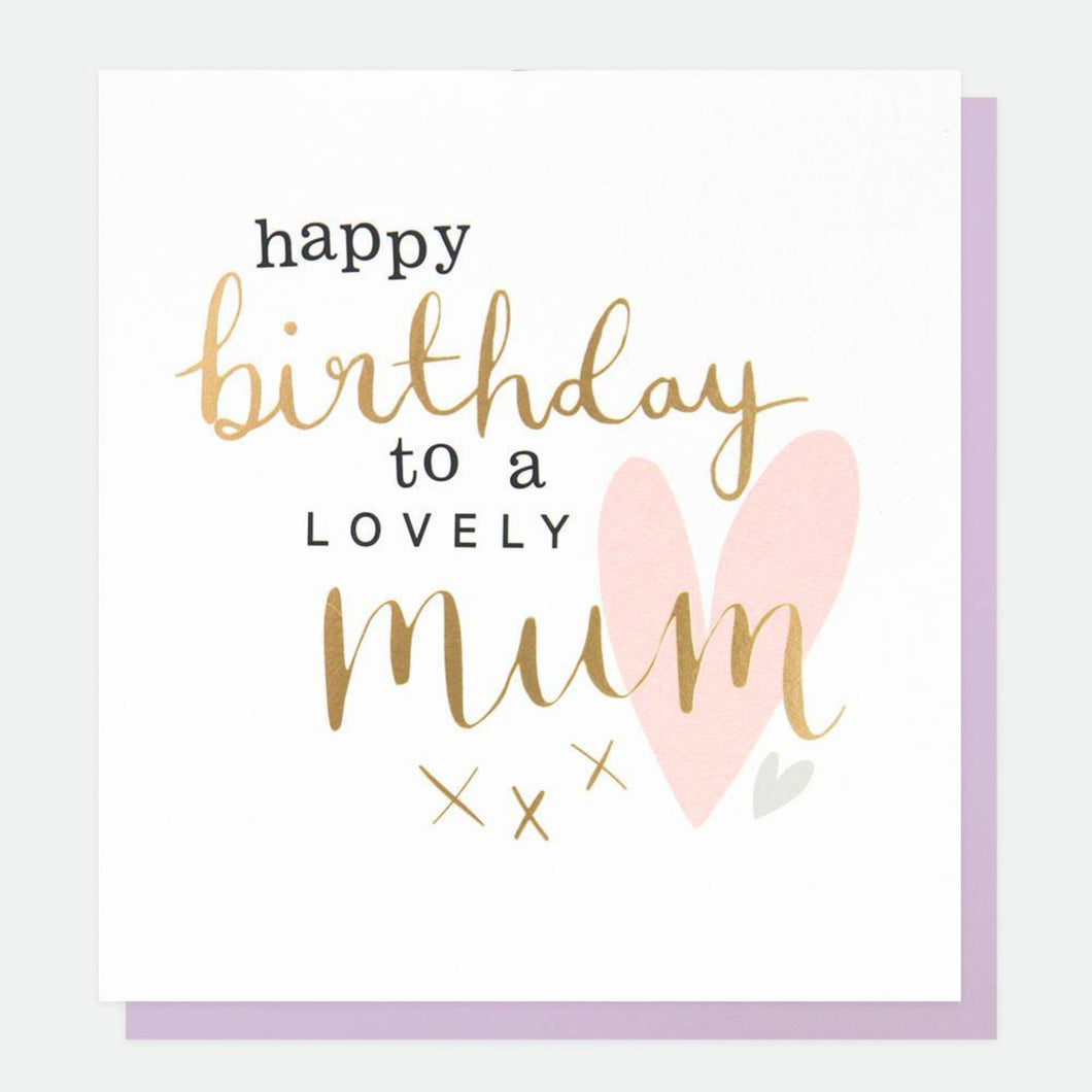 Heart Birthday Card For Mum