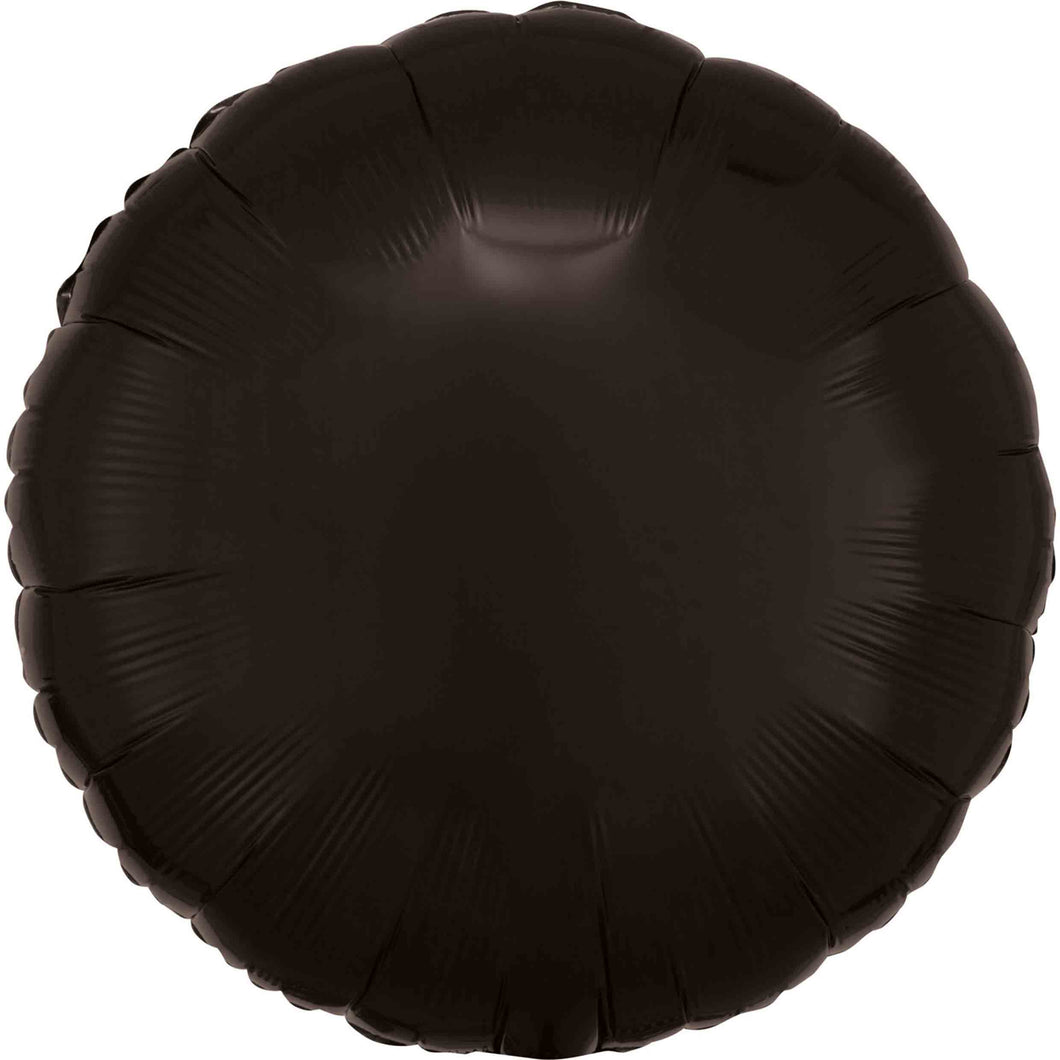 Black Circle Inflated Foil Balloon