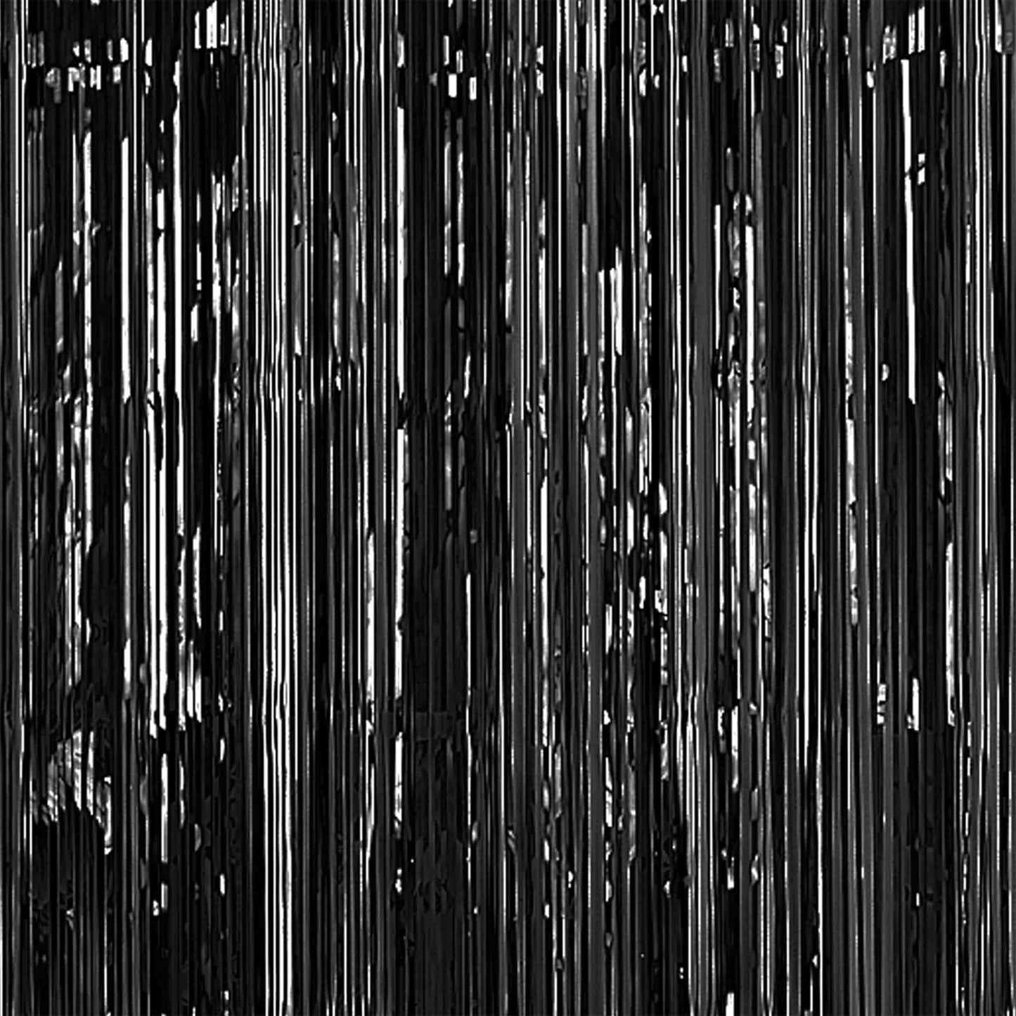 Black Metallic Door Curtain Backdrop